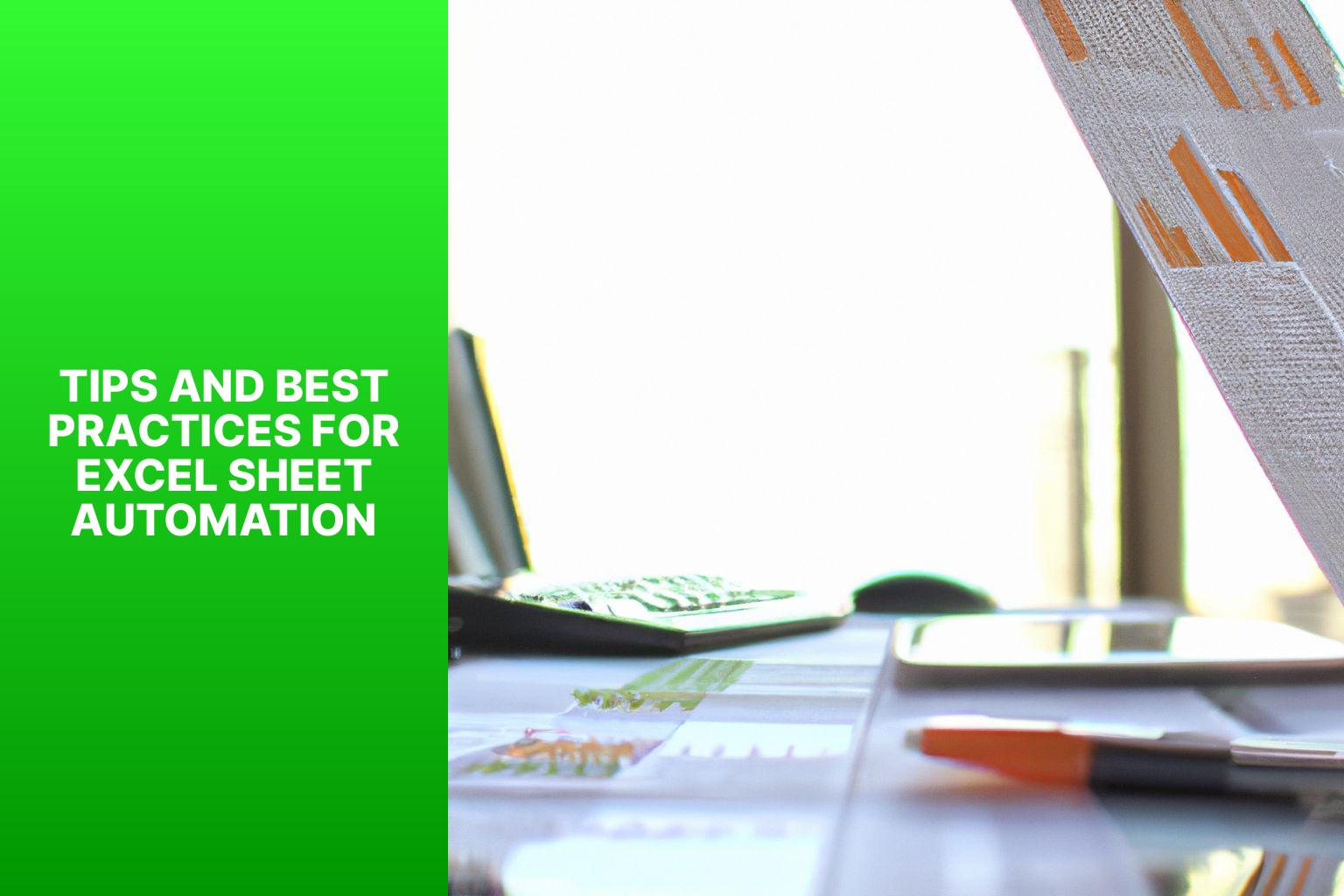 Tips and Best Practices for Excel Sheet Automation - Excel Sheet Automation: A Comprehensive Guide to Efficiency 