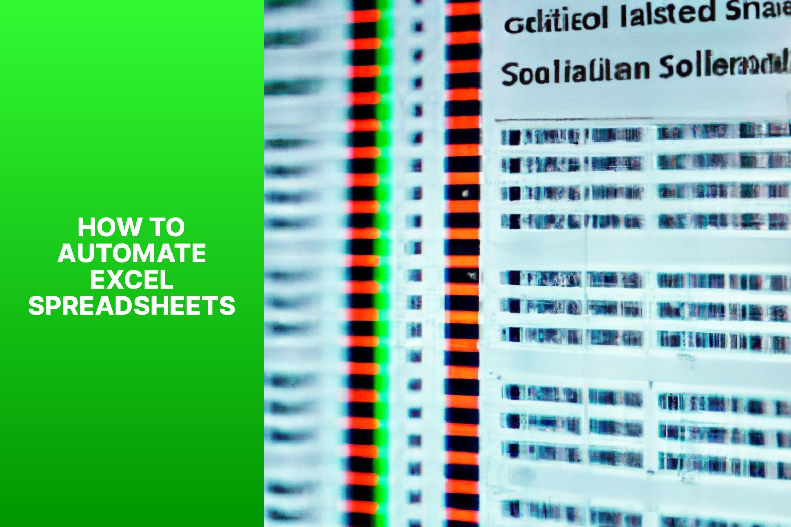 How to Automate Excel Spreadsheets - Excel Spreadsheet Automation: The Secret to a More Efficient Business 